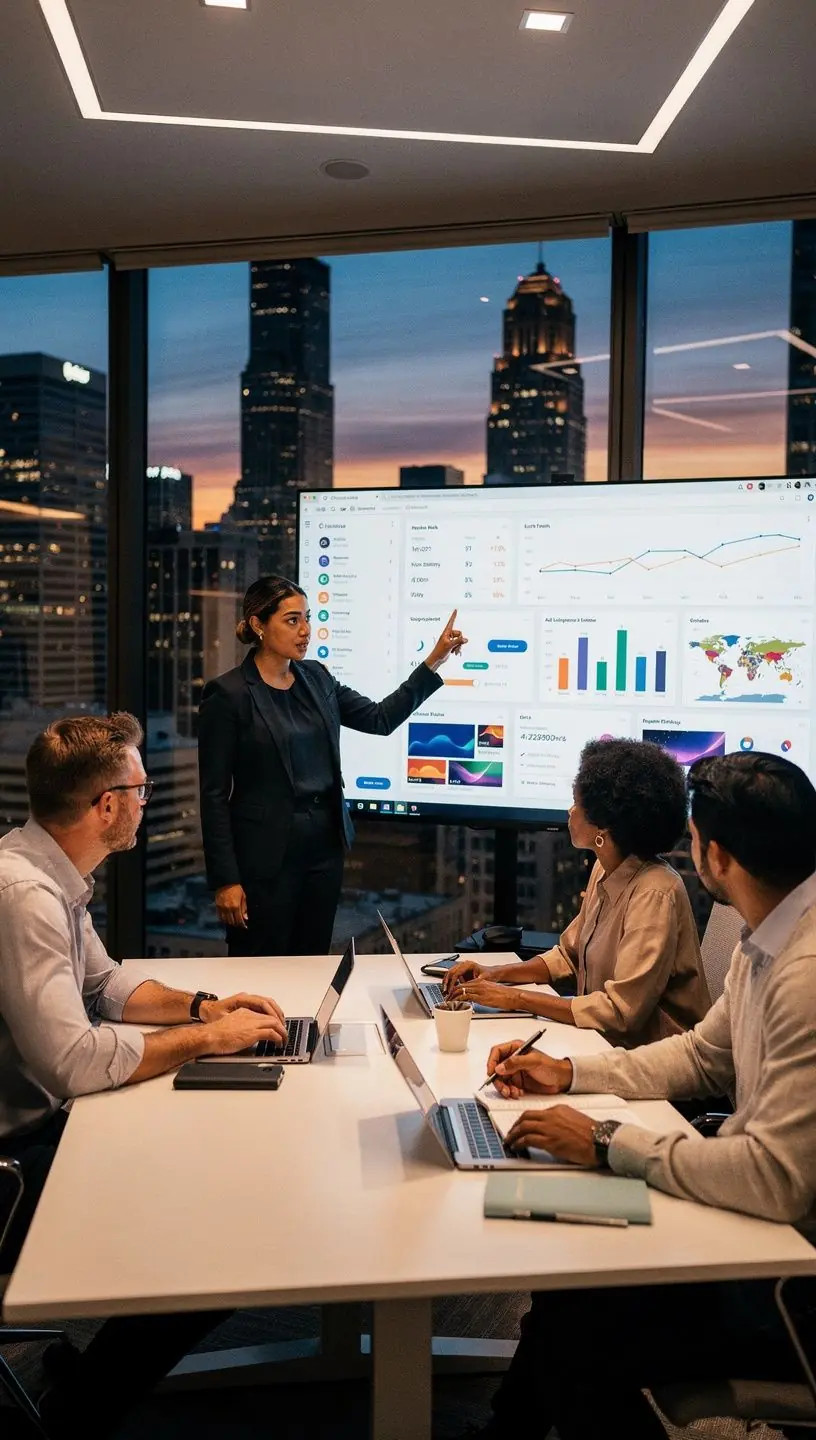 Modern office environment